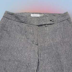 CALVIN KLEIN Women’s 4 Gray Wool Blend Bootcut Pant